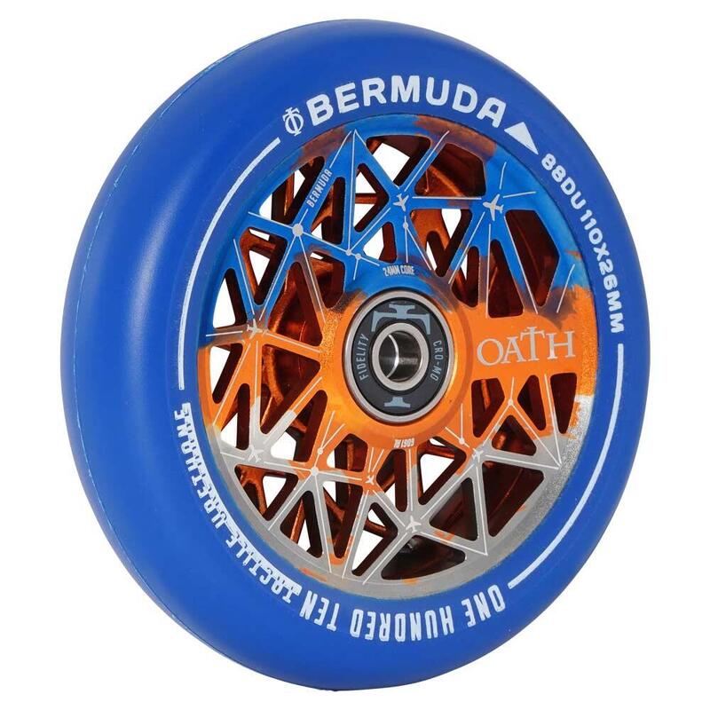 Ruedas Bermuda 110mm - Naranja/Azul/Titanio