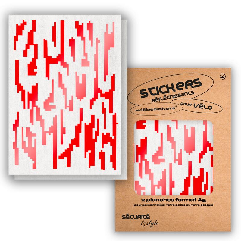 Reflektierende Stickerbögen im Format A5 Digital
