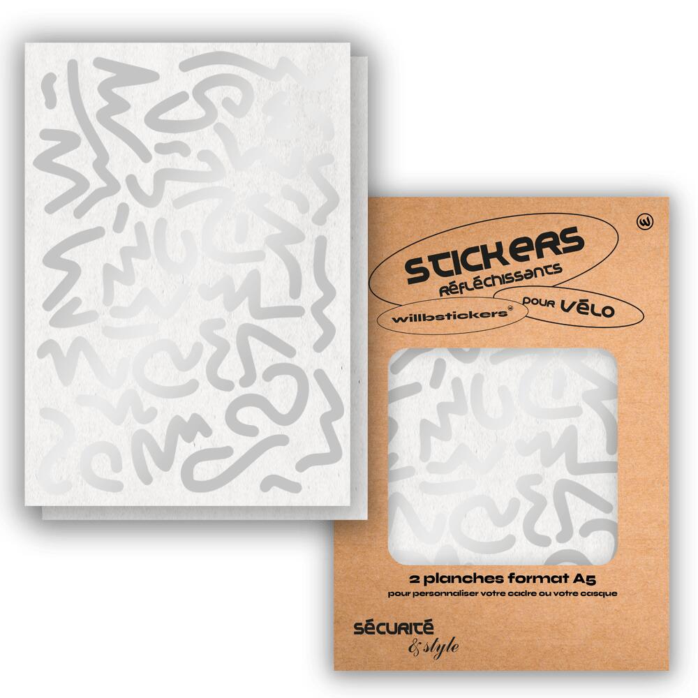 Reflective sticker sheets format A5 Louvre