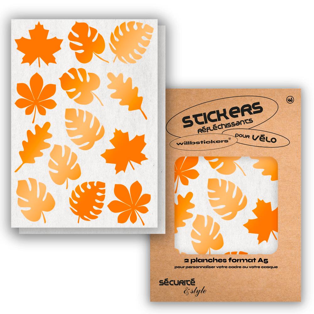 Reflective sticker sheets format A5 Leaf