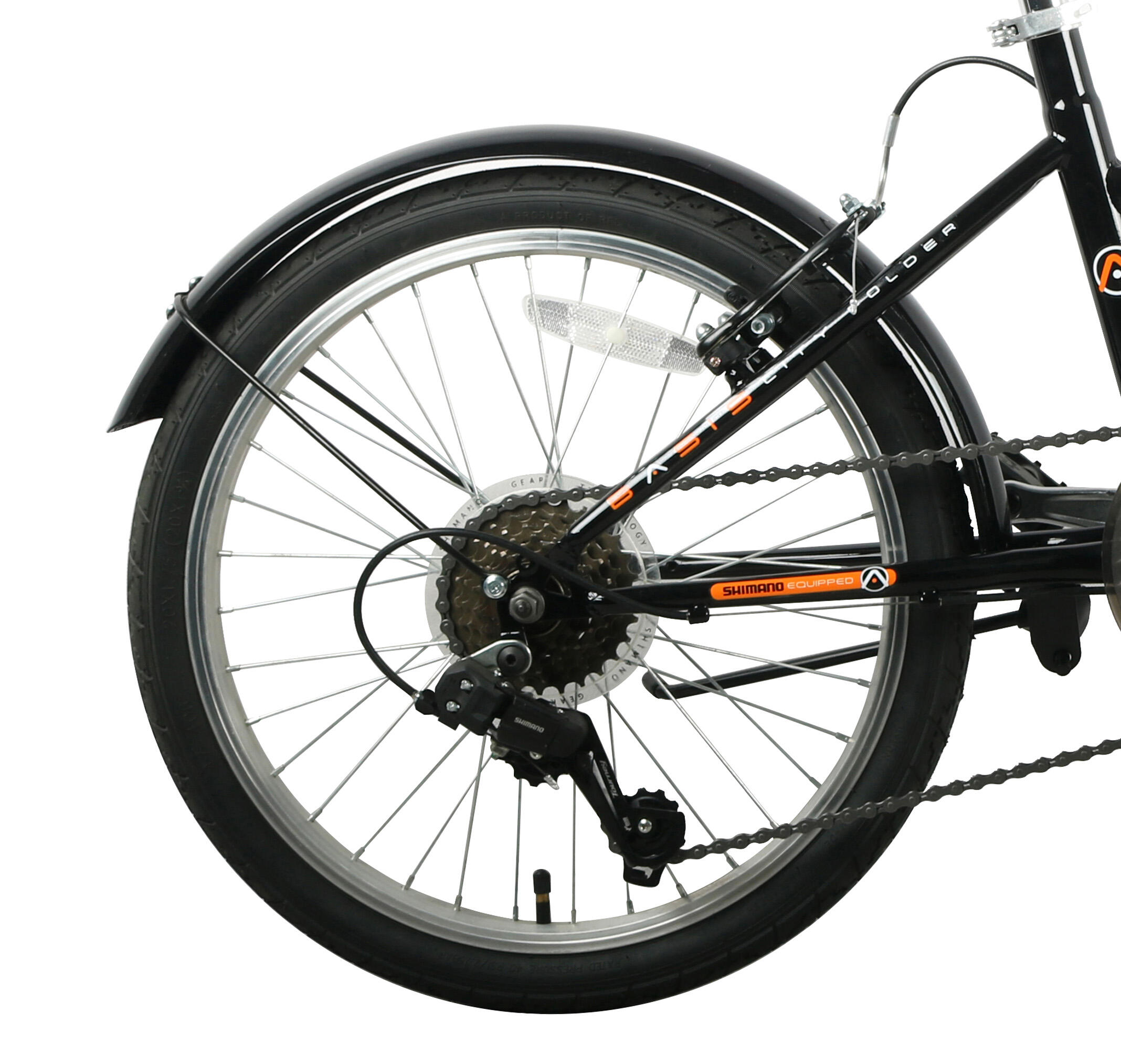 Basis Nomad Folding Bicycle, 20In Wheel - Gloss Black 4/5