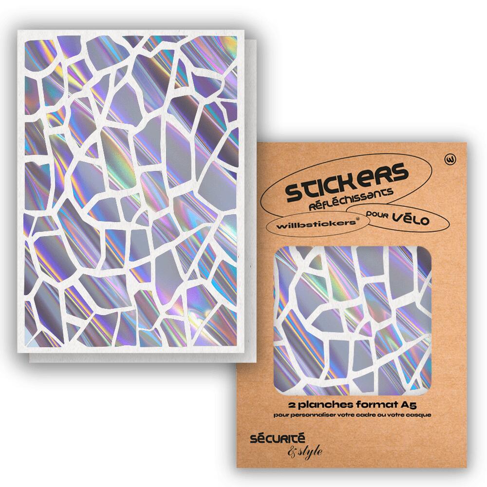 Reflective sticker sheets format A5 Volcano