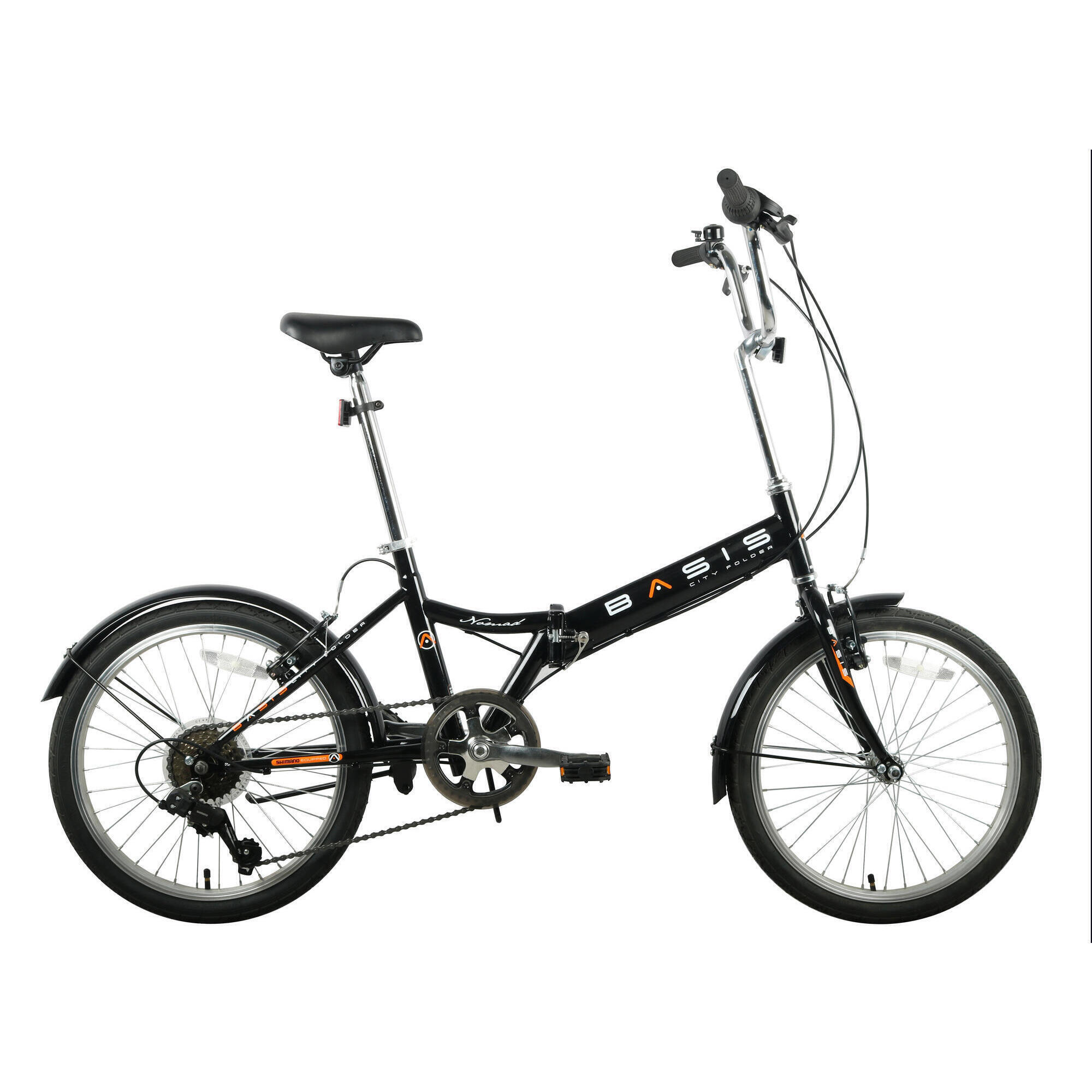 Basis Nomad Folding Bicycle, 20In Wheel - Gloss Black 1/5