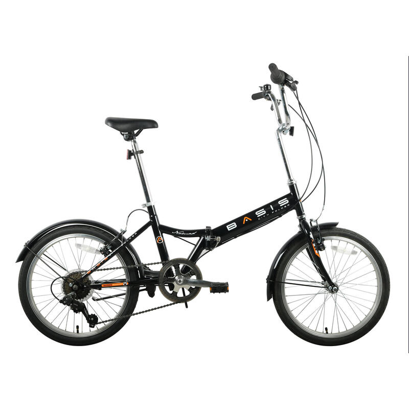 Basis Nomad Folding Bicycle, 20In Wheel - Gloss Black
