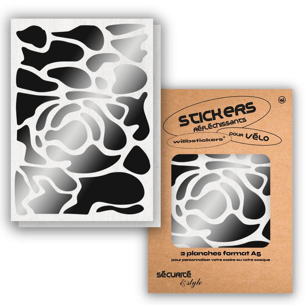 Reflective sticker sheets format A5 Camo