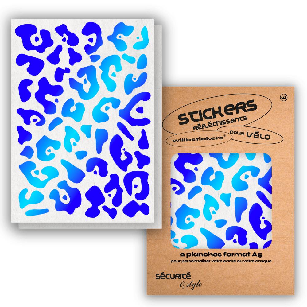 Reflective sticker sheets format A5 Leopard