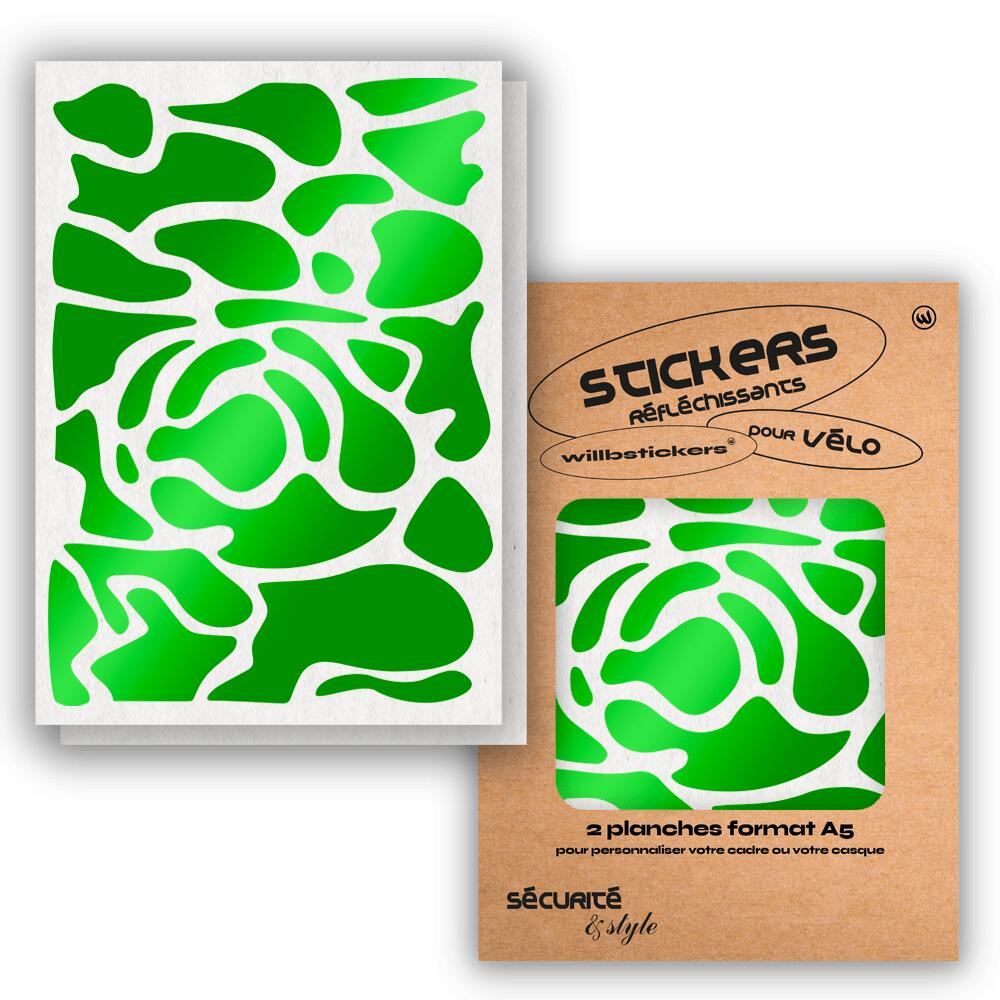 Reflective sticker sheets format A5 Camo