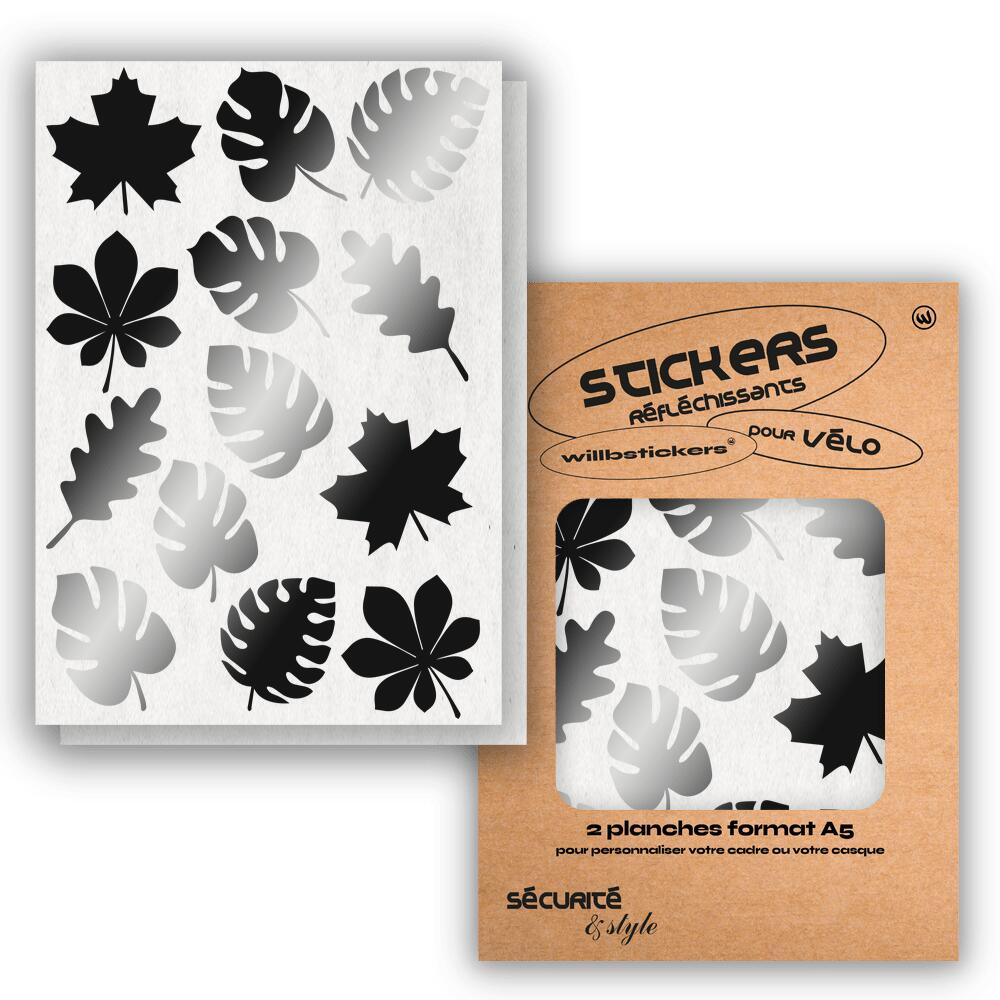 Reflective sticker sheets format A5 Leaf