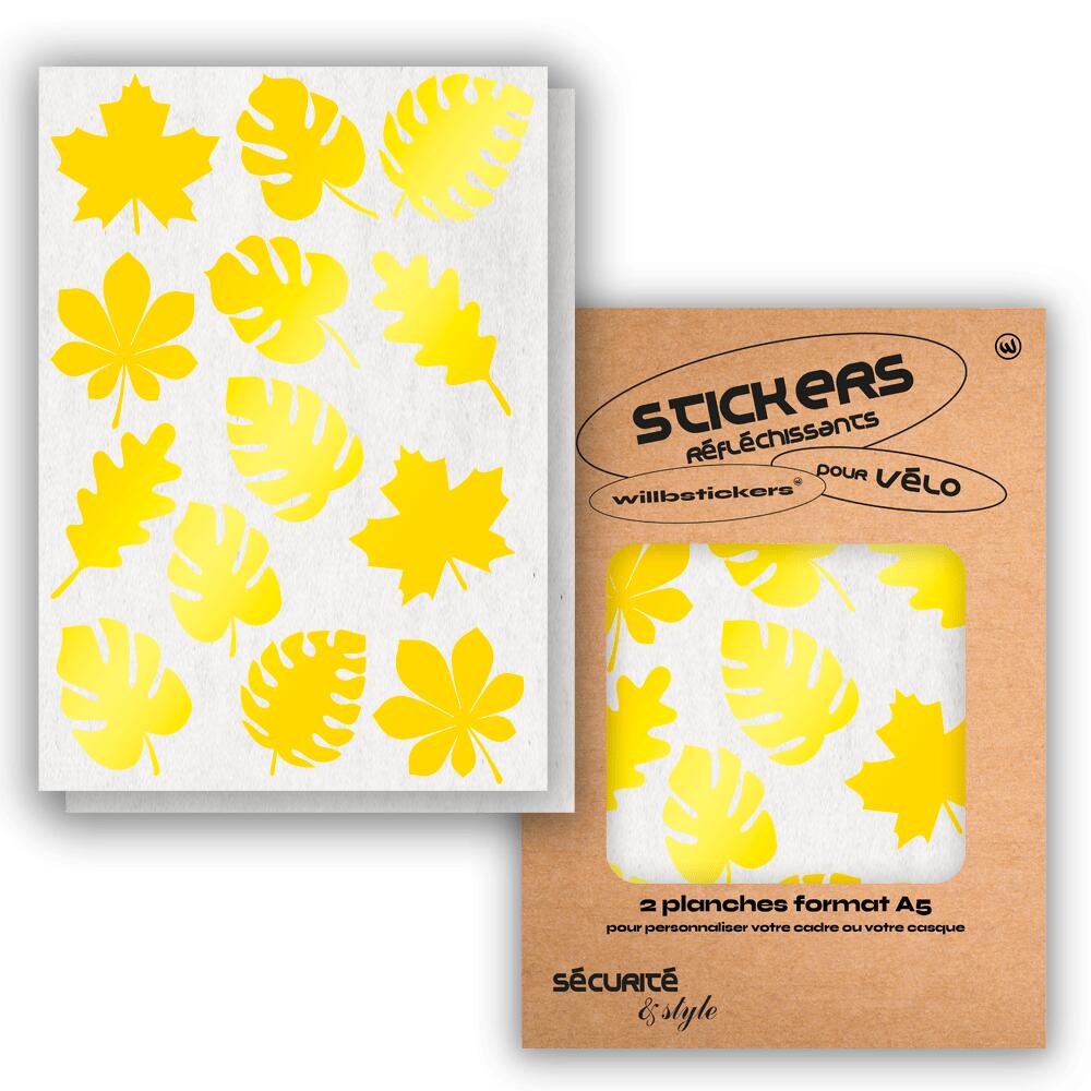 Reflective sticker sheets format A5 Leaf