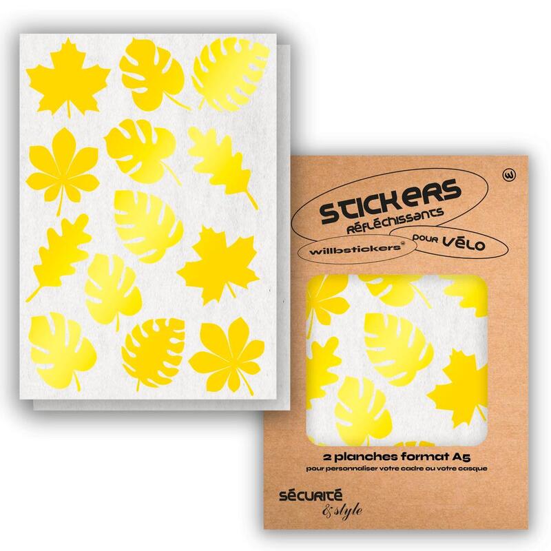 Planches de stickers réfléchissants format A5 Leaf