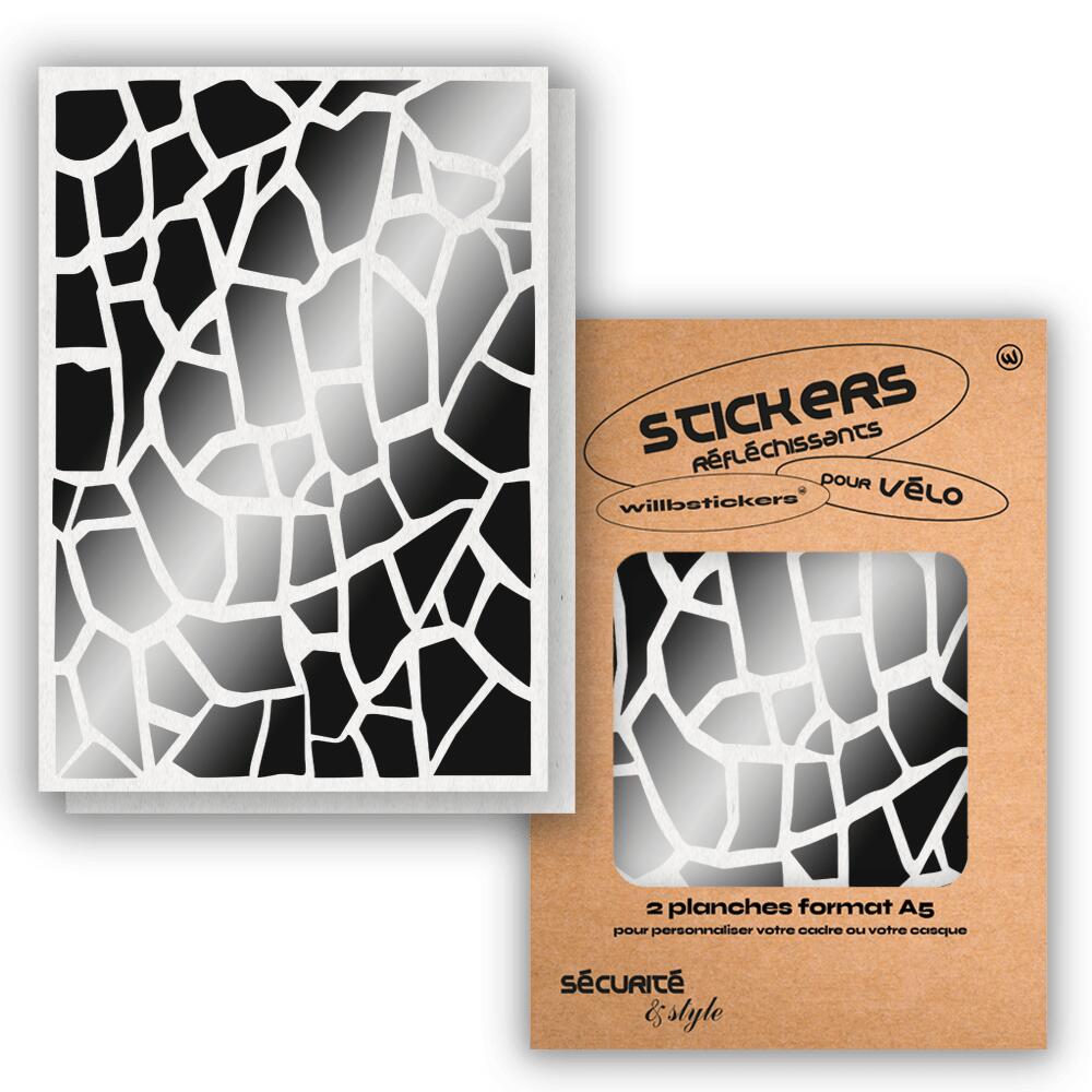 Reflective sticker sheets format A5 Volcano