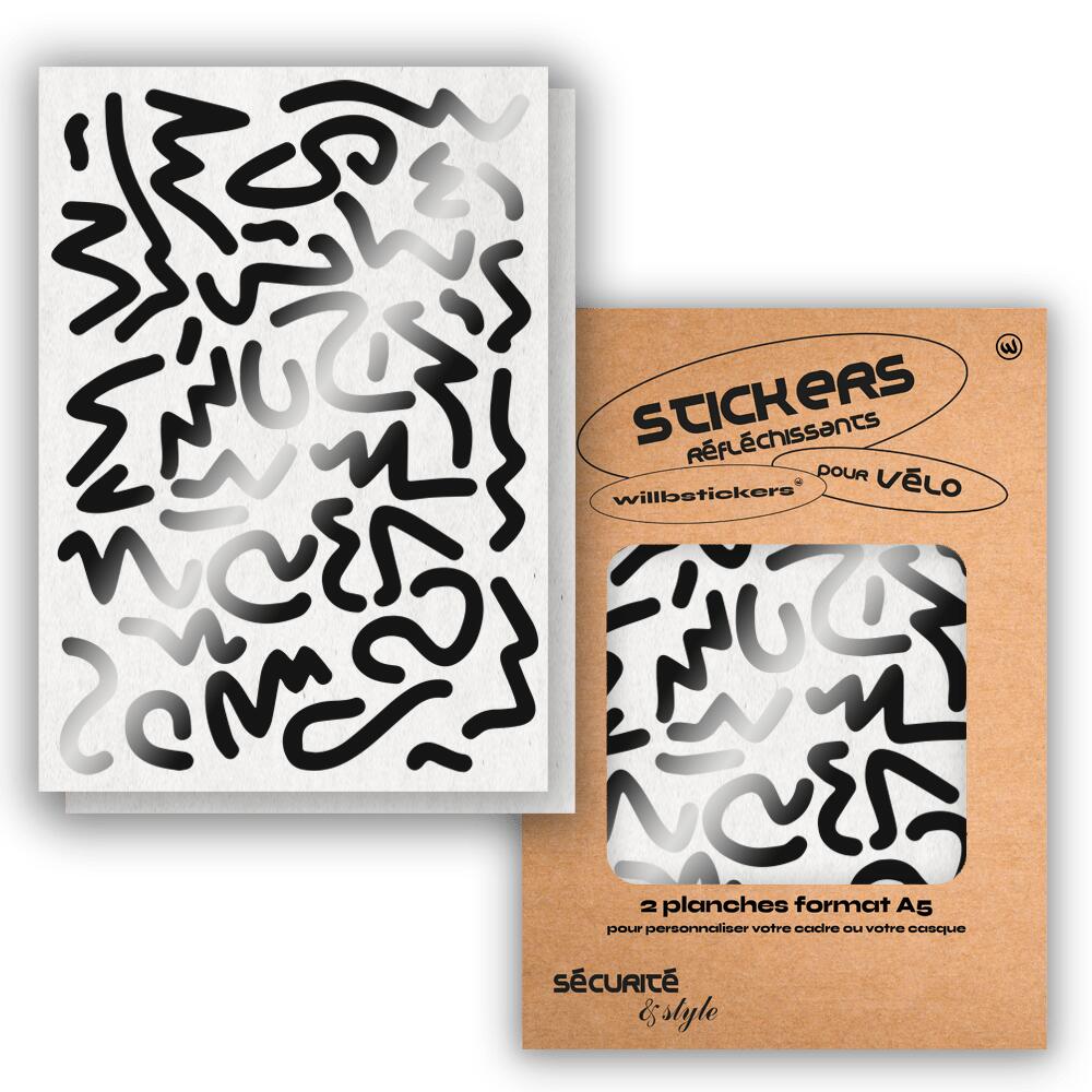 Reflective sticker sheets format A5 Louvre