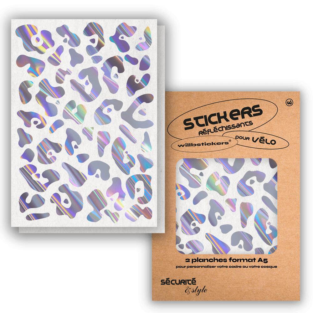 Reflective sticker sheets format A5 Leopard