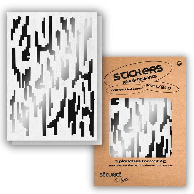Reflektierende Stickerbögen im Format A5 Digital