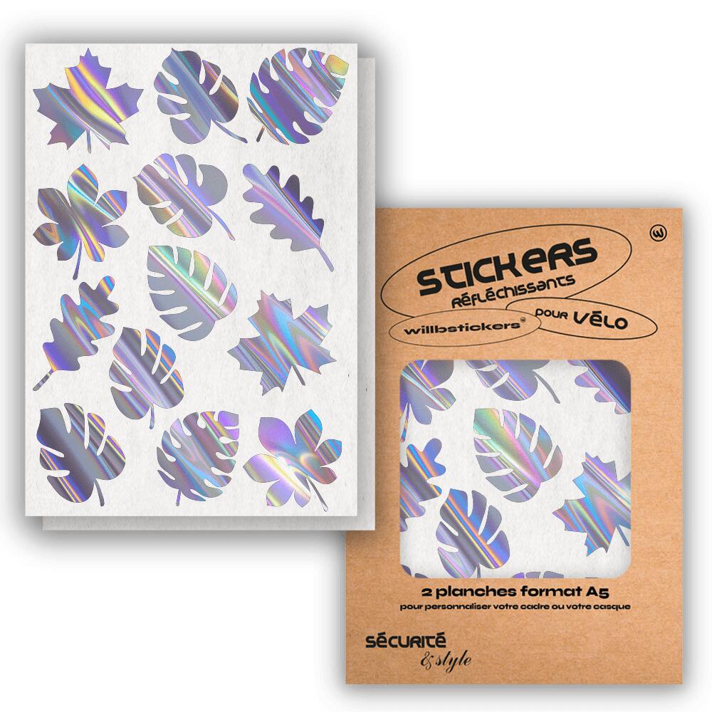 Reflective sticker sheets format A5 Leaf