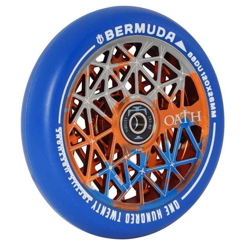 Ruote Bermuda 120 mm - Arancione/Blu/Titanio