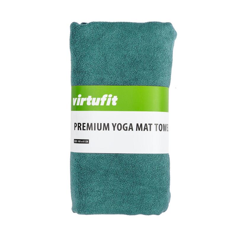 Serviette de Yoga Premium - Microfibre - 76 x 51 cm - Vert Océan