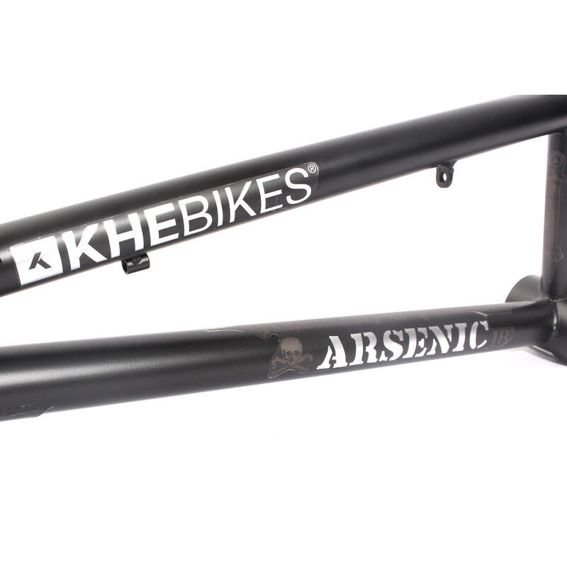 BMX FRAME ARSENIC 18" ZWART STAAL KHEBIKES