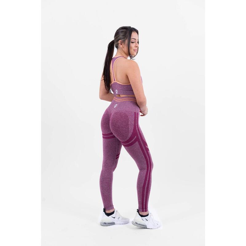 Contour seamless scrunch sport bh Dames - Paars