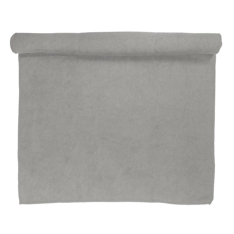 Serviette de Tapis de Yoga Premium - Antidérapante - 183 x 61 cm - Gris Naturel