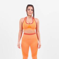 Contour seamless scrunch sport bh Dames - Oranje