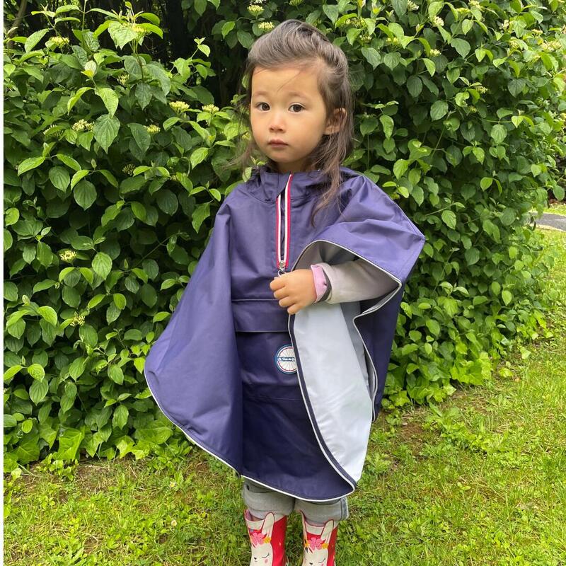 Poncho de pluie enfant écoresponsable, imperméable, mixte - Cap Ferret