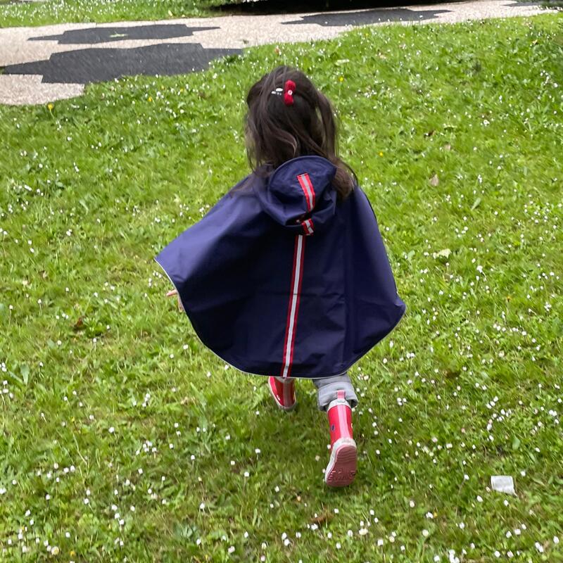 Poncho de pluie enfant écoresponsable, imperméable, mixte - Cap Ferret