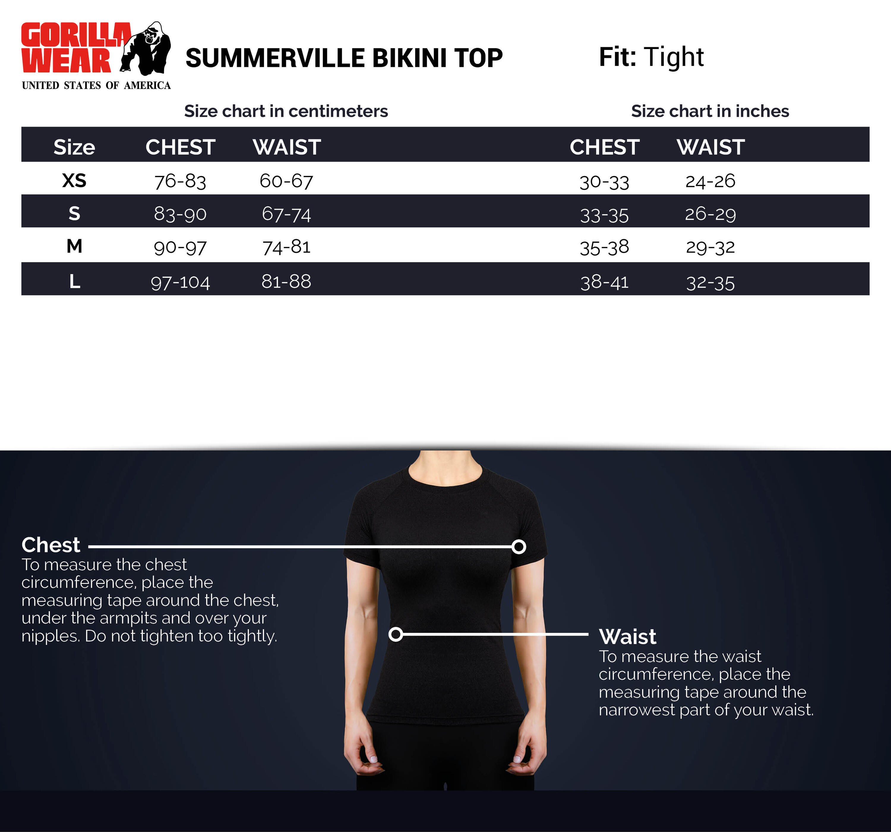 Summerville Sostén del bikini - Negro 5/7