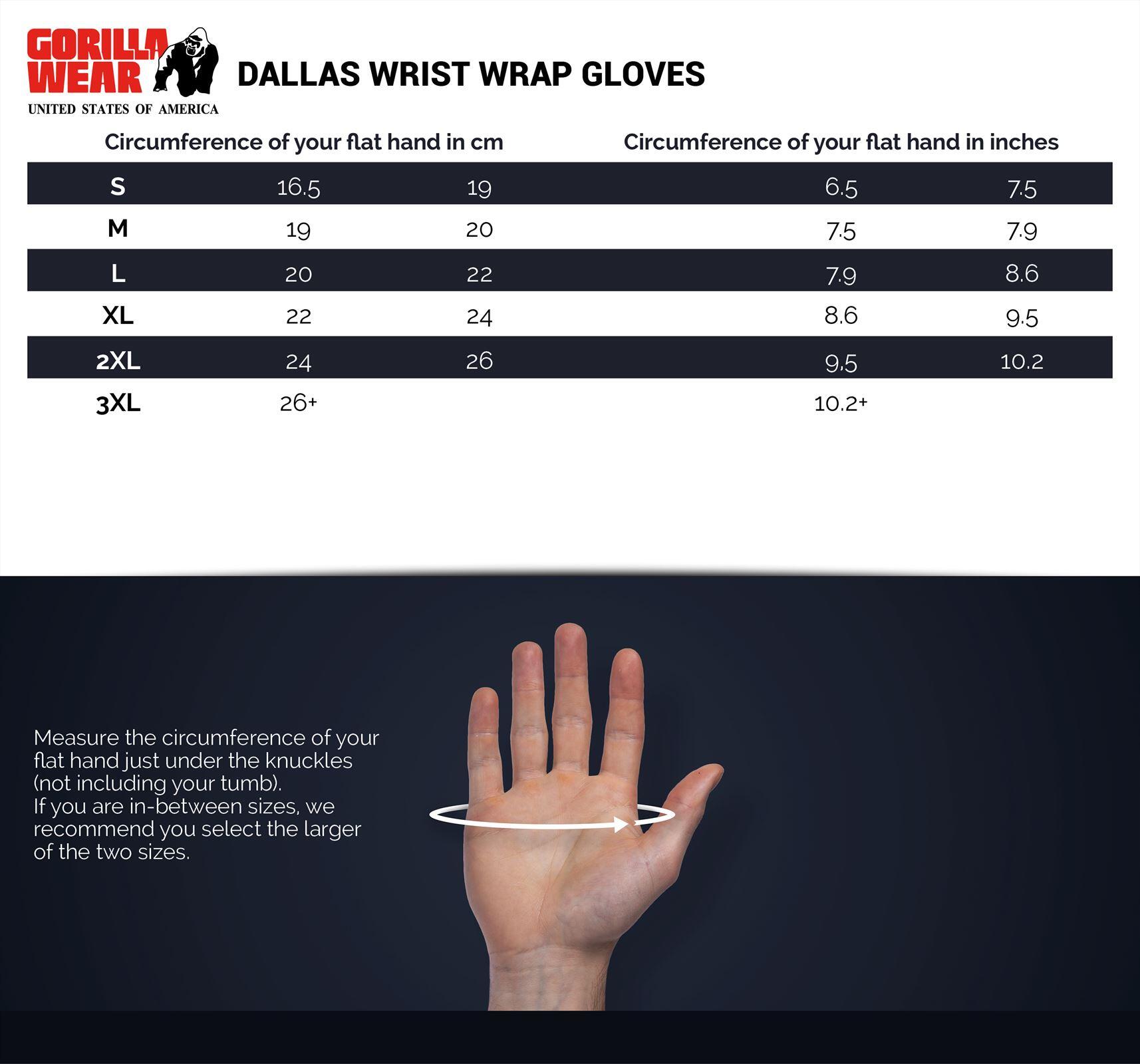 Dallas Wrist Wrap Gloves - Zwart 6/6