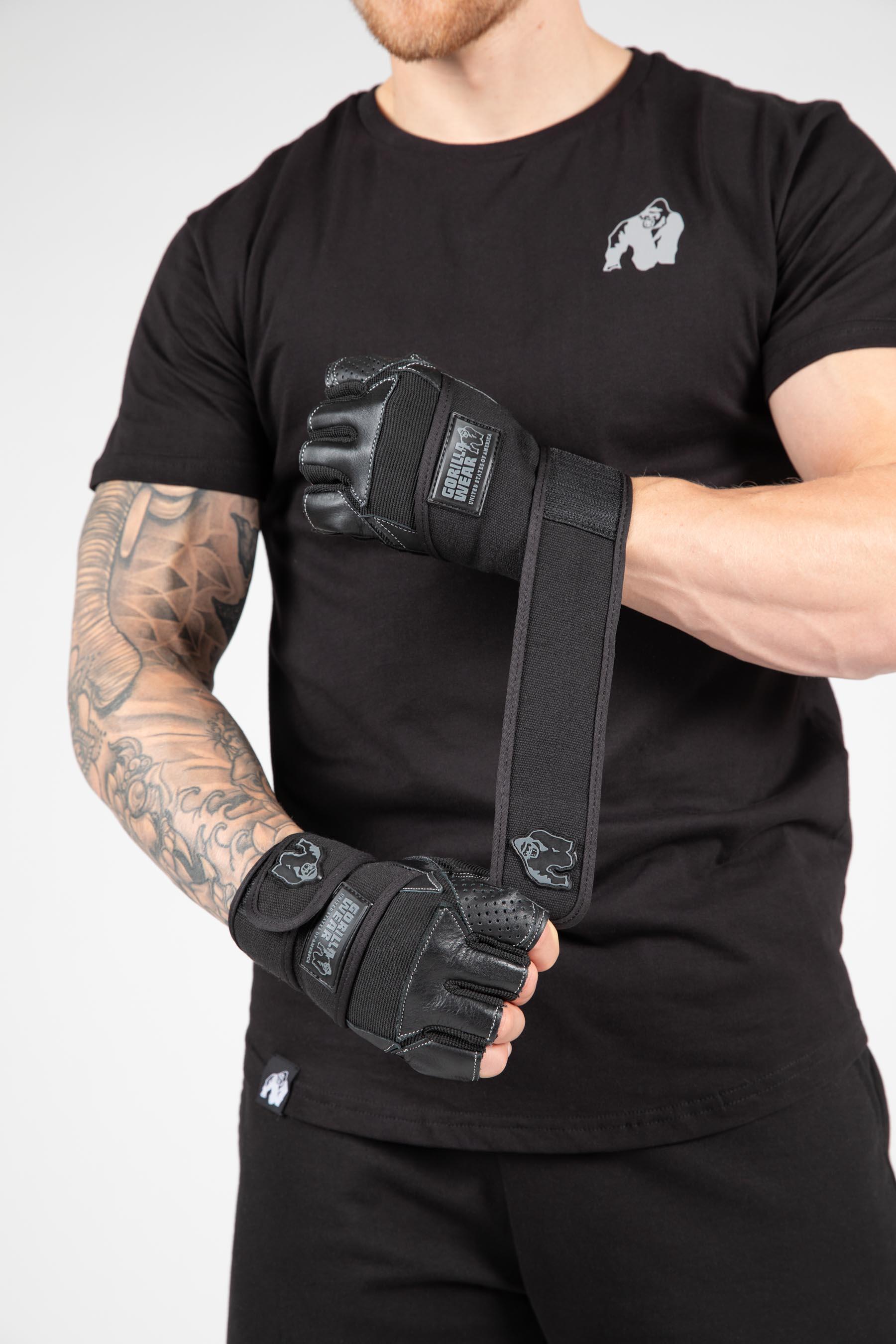Dallas Gants avec bandes pour poignets - Noir 4/6