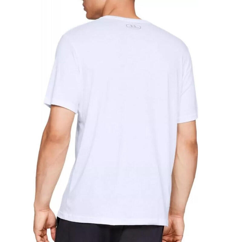T-Shirt Under Armour Issue Wordmark, Branco, Homens