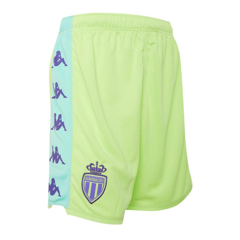 As Monaco Short Gardien Vert Enfant Kappa 2019/20