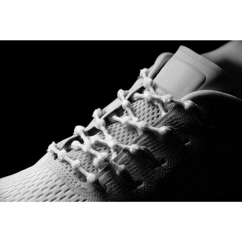 Caterpy Unisex No Tie Run Shoelaces (Reflective) - Silky White