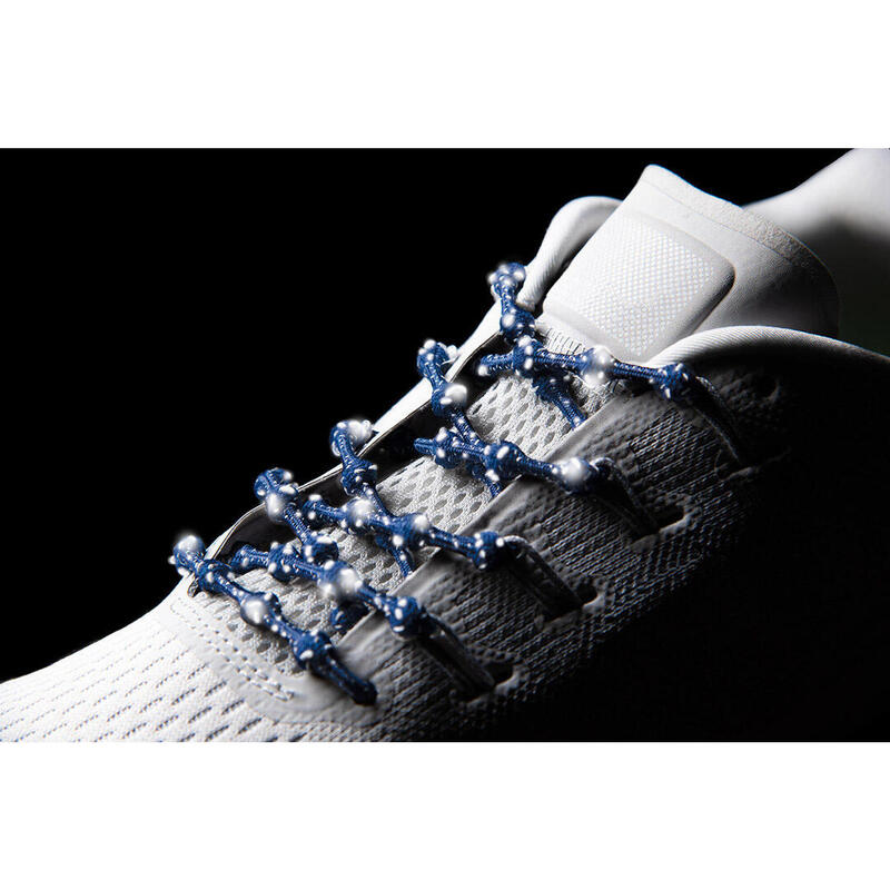 Caterpy Unisex No Tie Run Shoelaces (Reflective) - Midnight Blue