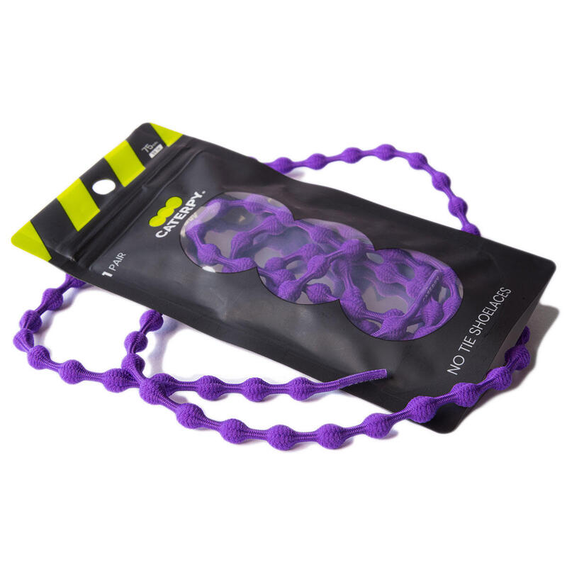 Caterpy Unisex No Tie Run Shoelaces - Purple Haze