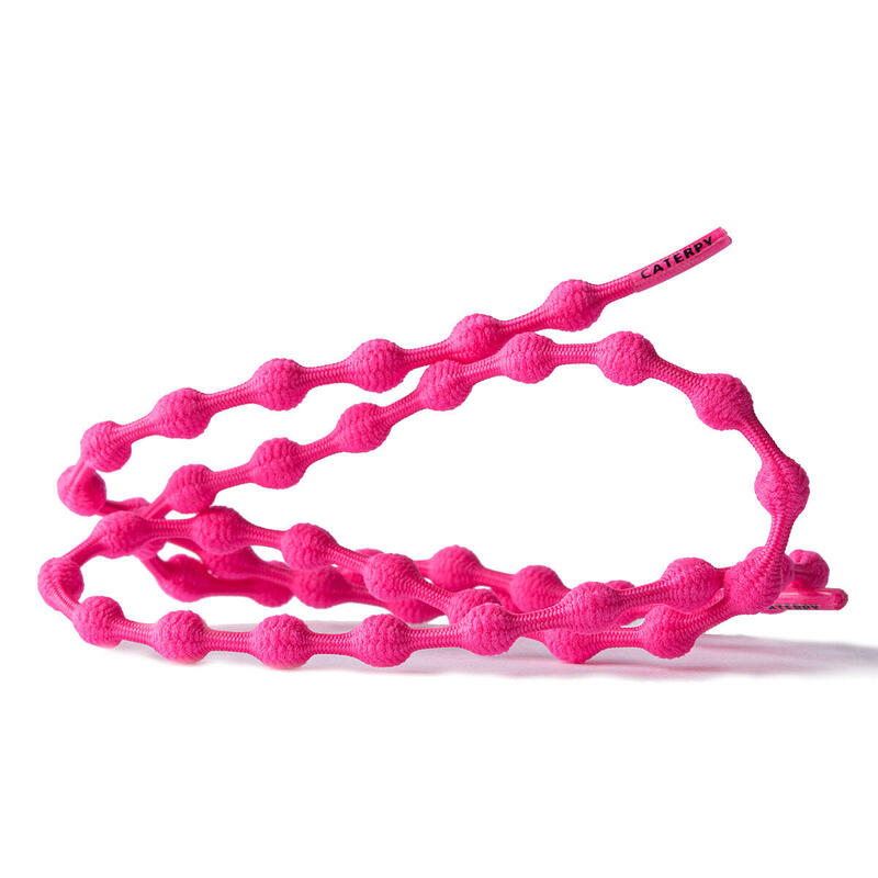 Caterpy Unisex No Tie Run Shoelaces - Flamingo Pink