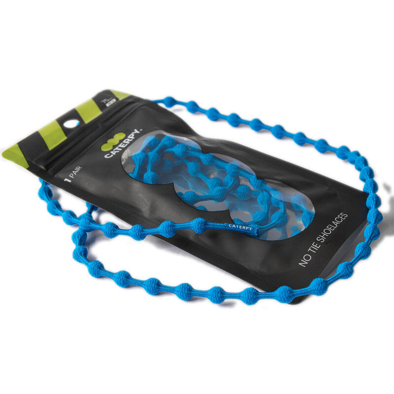 Caterpy Unisex No Tie Run Shoelaces - Tropical Blue