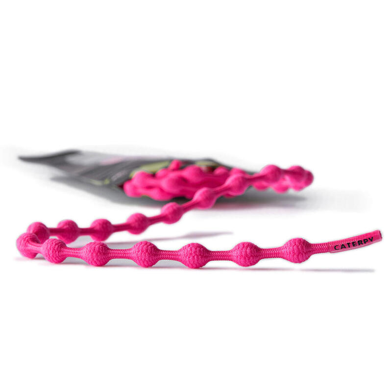 Caterpy Unisex No Tie Run Shoelaces - Flamingo Pink