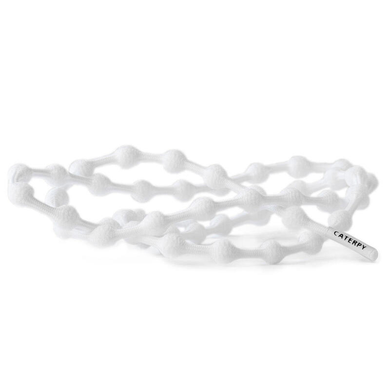 Caterpy Unisex No Tie Run Shoelaces - Silky White