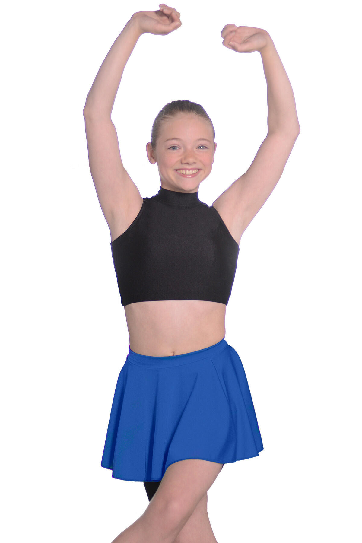 ROCH VALLEY Roch Valley Short Nylon/Lycra Circular Skirt Royal Blue