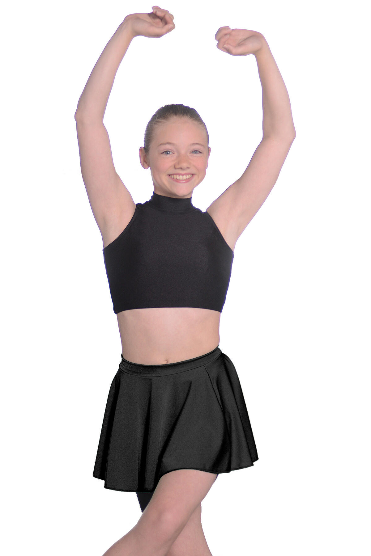 ROCH VALLEY Roch Valley Short Nylon/Lycra Circular Skirt Black