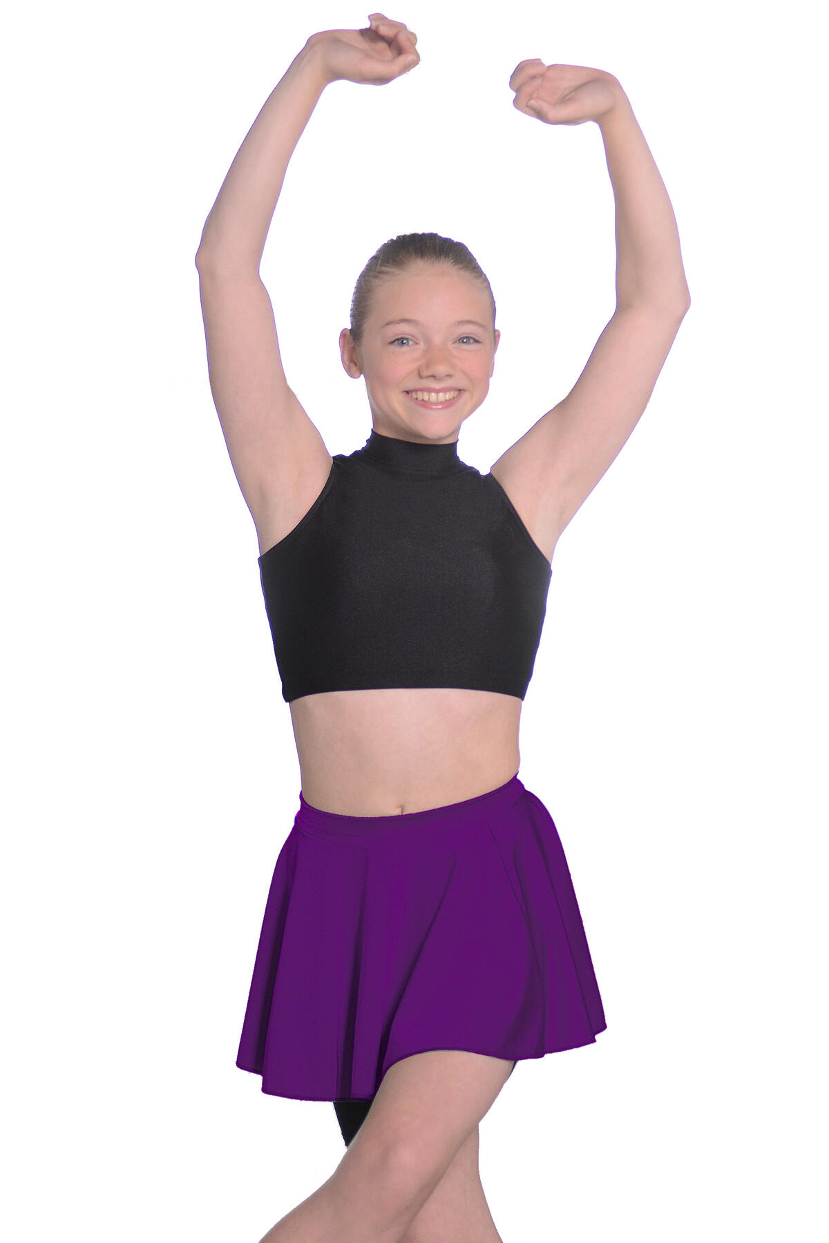 ROCH VALLEY Roch Valley Short Nylon/Lycra Circular Skirt Purple