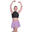 Roch Valley Short Nylon/Lycra Circular Skirt Lilac