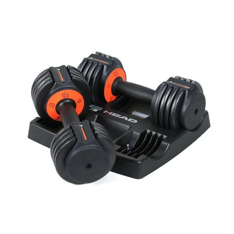 Head Adjustable Weights Dumbbell 12.5lb - 1 Pair