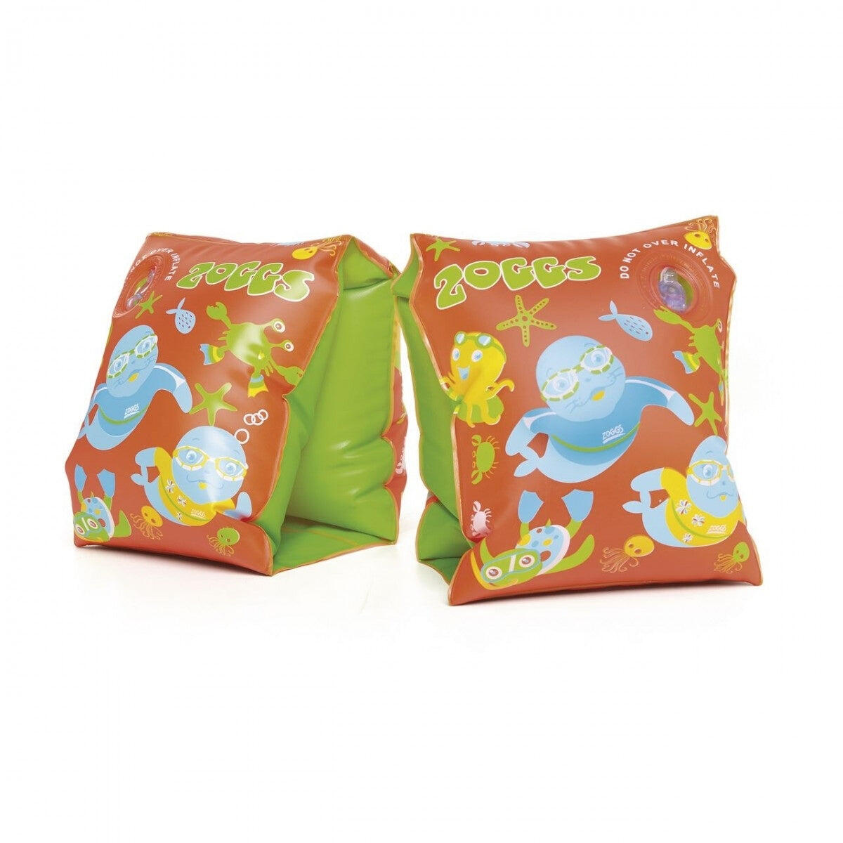 Zoggs Zoggy Swim Armbands - 1-6 Years - Orange/Green 1/1