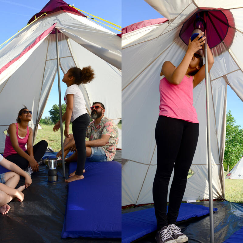 Tenda indiana/da campeggio -Tipii 200 - 6 persone - borsa di trasporto