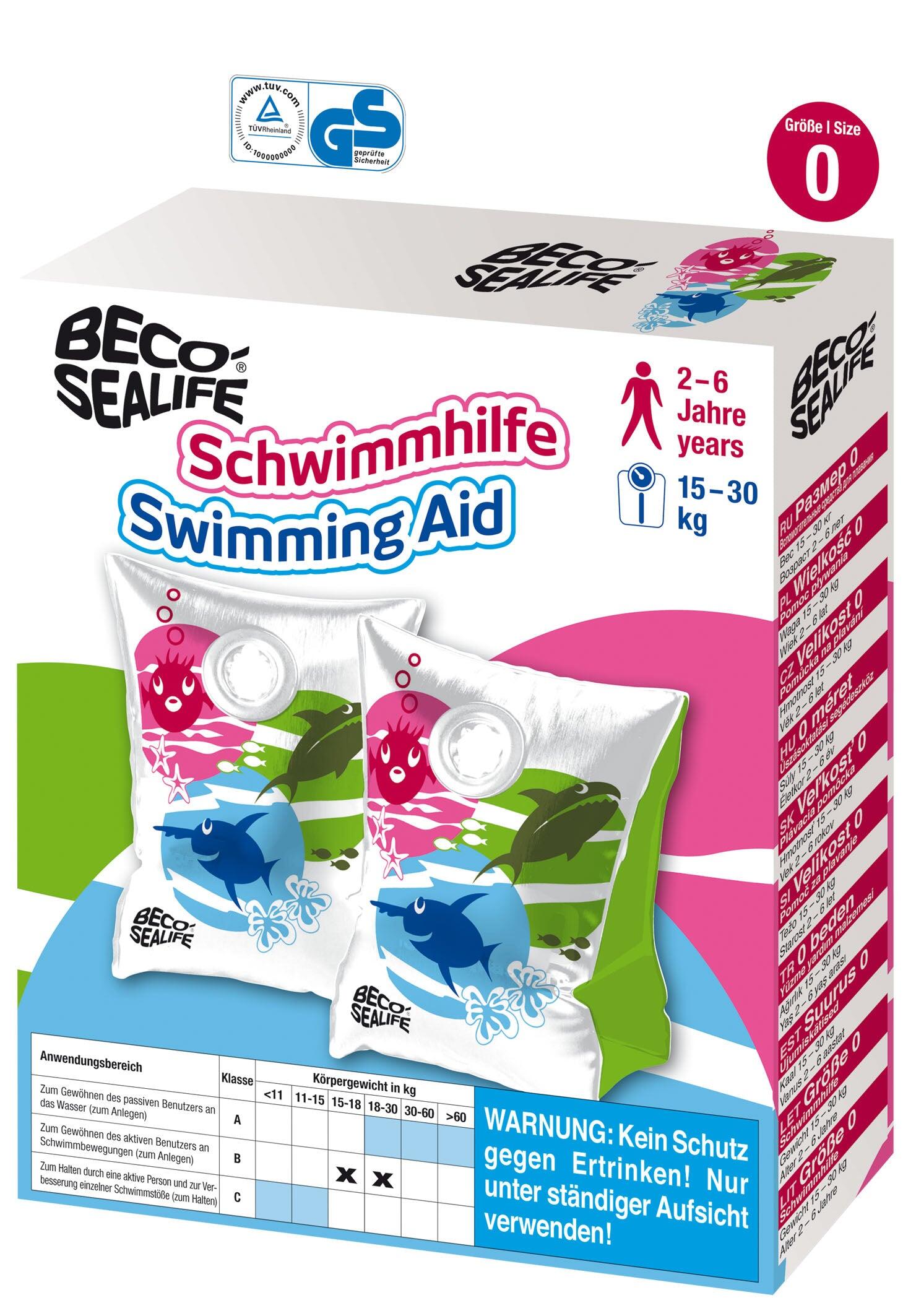 BECO Sealife Arm Bands - Green/White 3/3