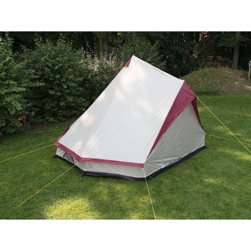 Tente de camping Tipii II - 8 Personnes - Parois latérales enroulables - Beige