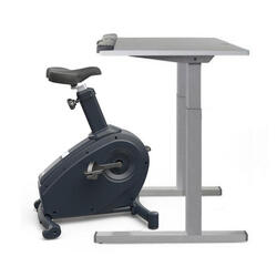 Velo d'appartement incl Bureau C3-DT7 - Ecran LCD - 122cm - Desk Bike - Gris