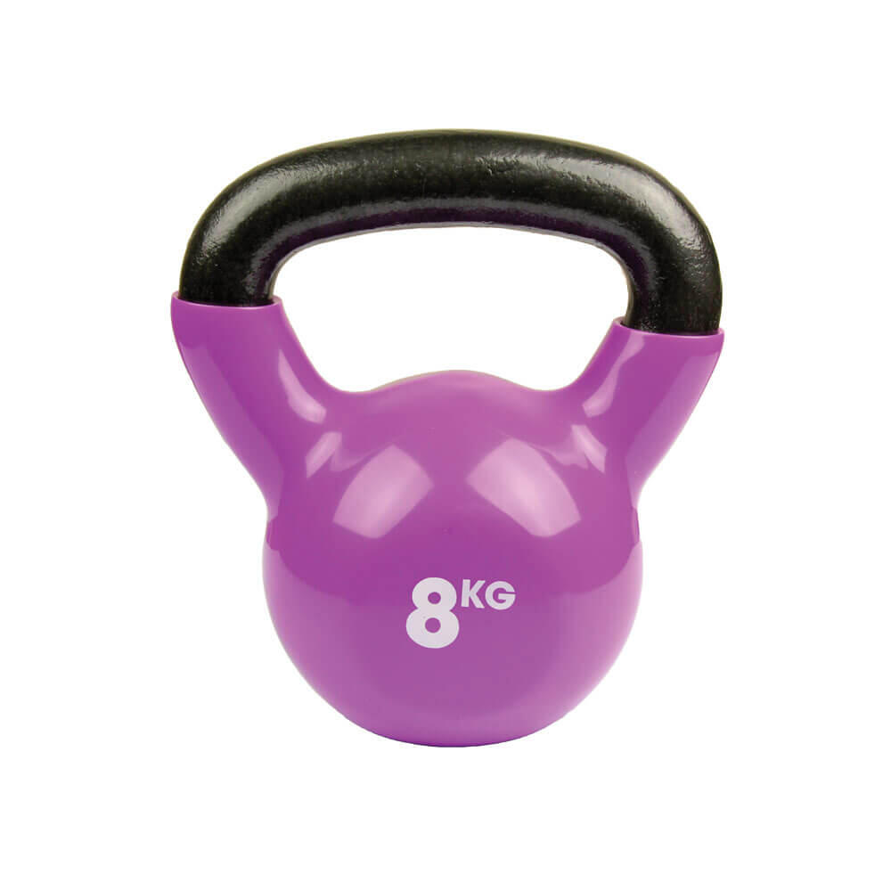 Fitness Mad 8kg Kettlebell Weight Purple 1/2